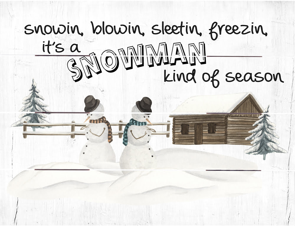 Wood Pallet Art – Snowman Season