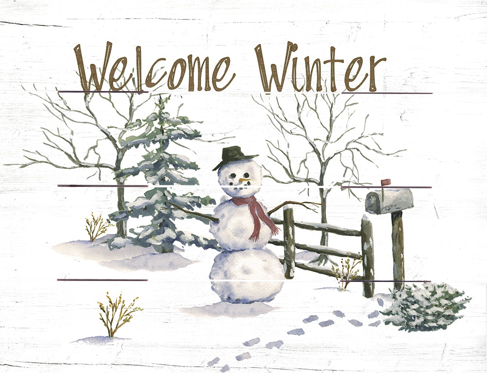 Wood Pallet Art – Welcome Winter