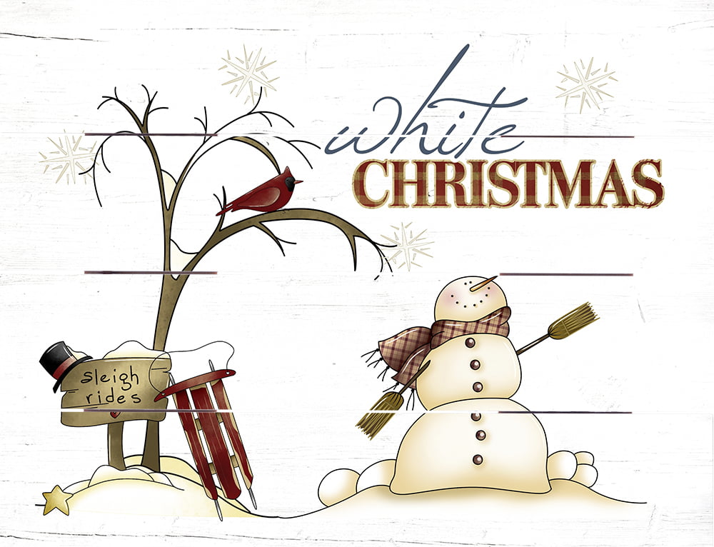 Wood Pallet Art – White Christmas