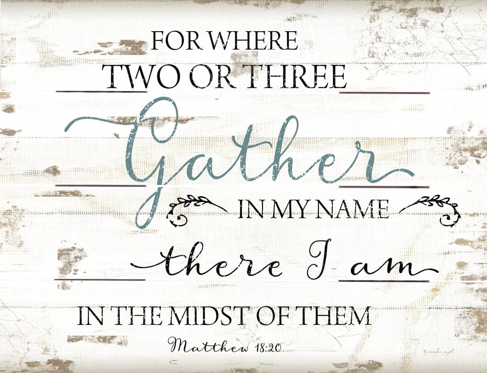 Wood Pallet Art – Gather in My Name