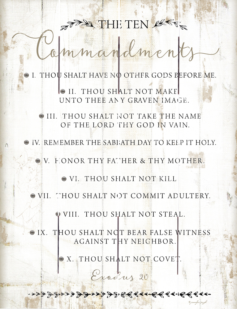 Wood Pallet Art – The Ten Commandments