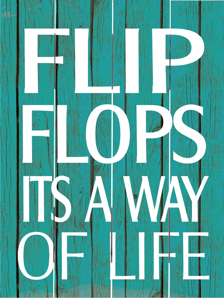 Wood Pallet Art – Flip Flops