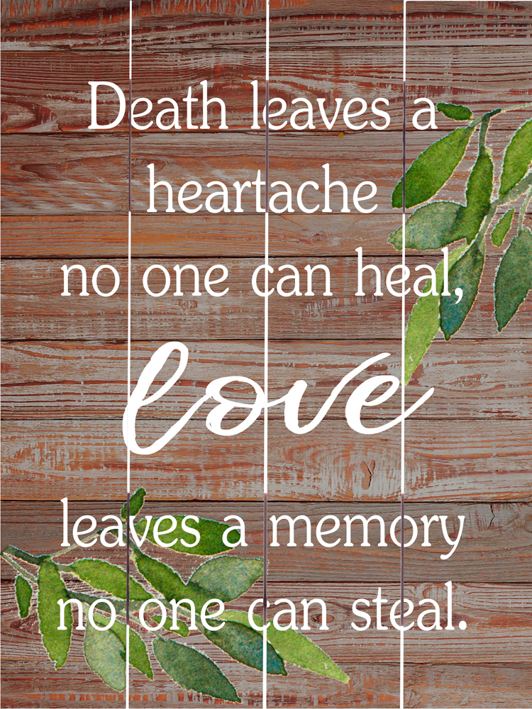 Wood Pallet Art – Love Leaves a Memory