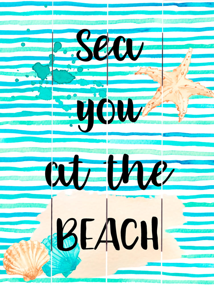 Wood Pallet Art – Sea You at the Beach