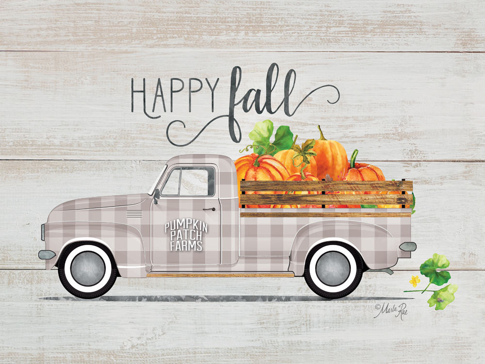 Wood Pallet Art – Hello Fall – Vintage Truck