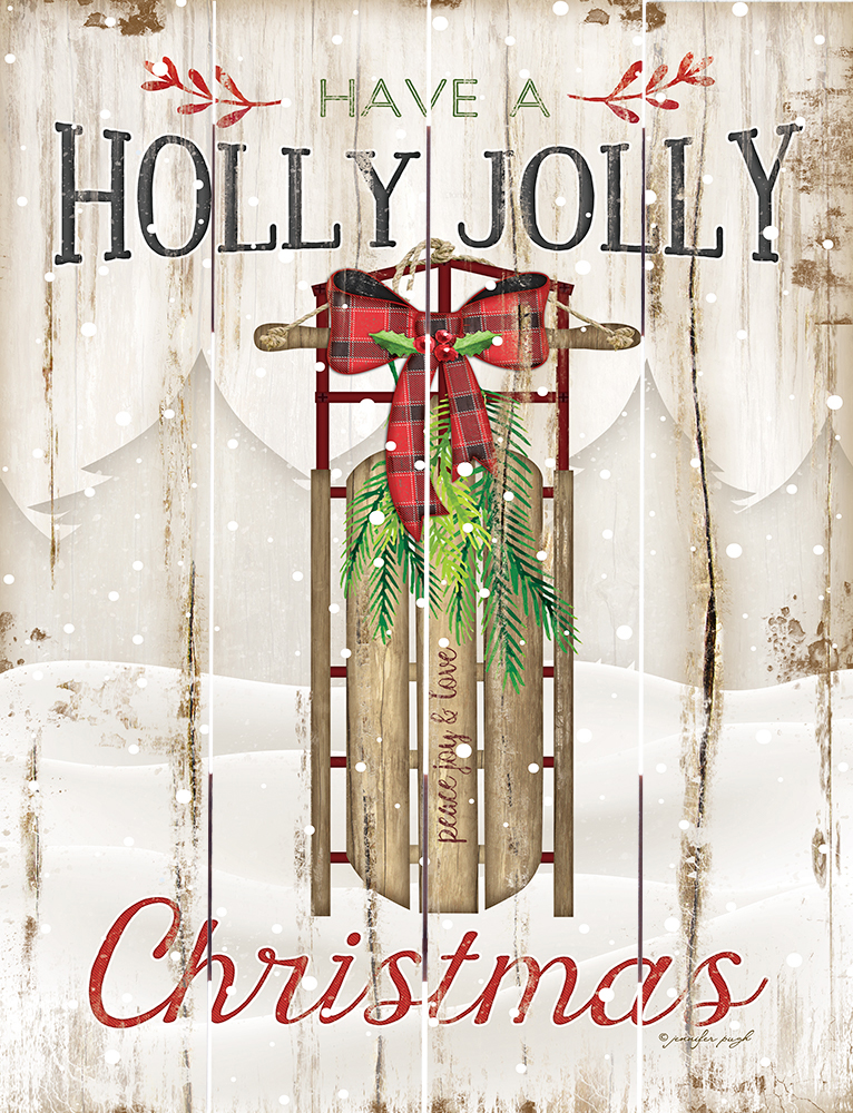 Wood Pallet Art – Holly Jolly