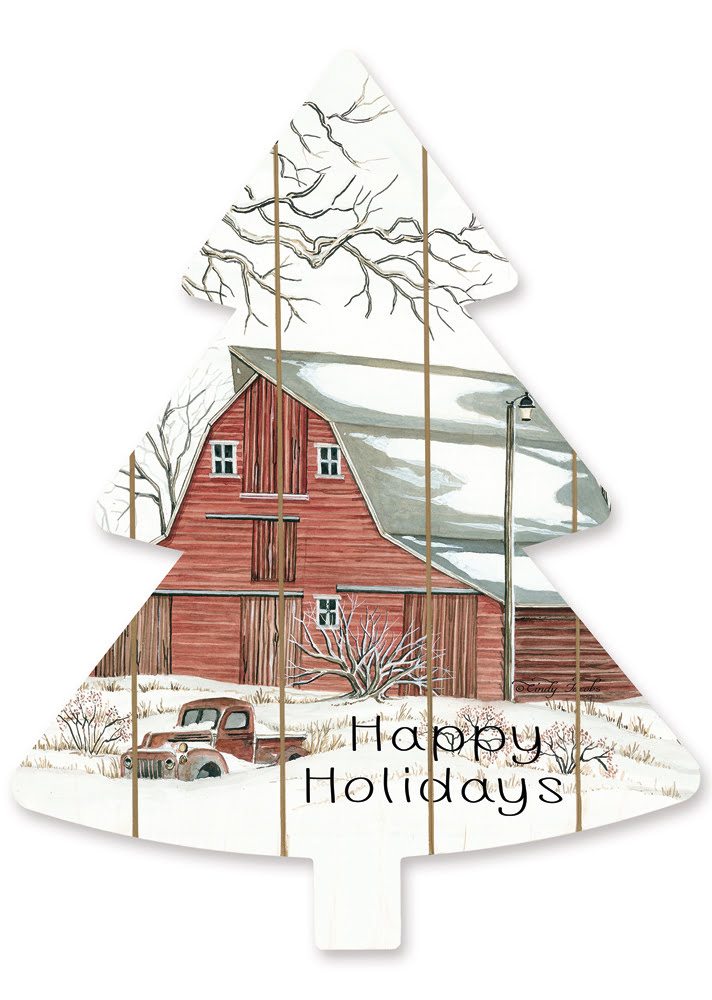 Cut Out Pallet Art – Barn Happy Holidays