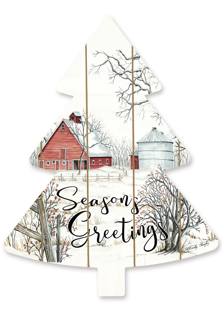 Cut Out Pallet Art – Barn Seasons Greetings
