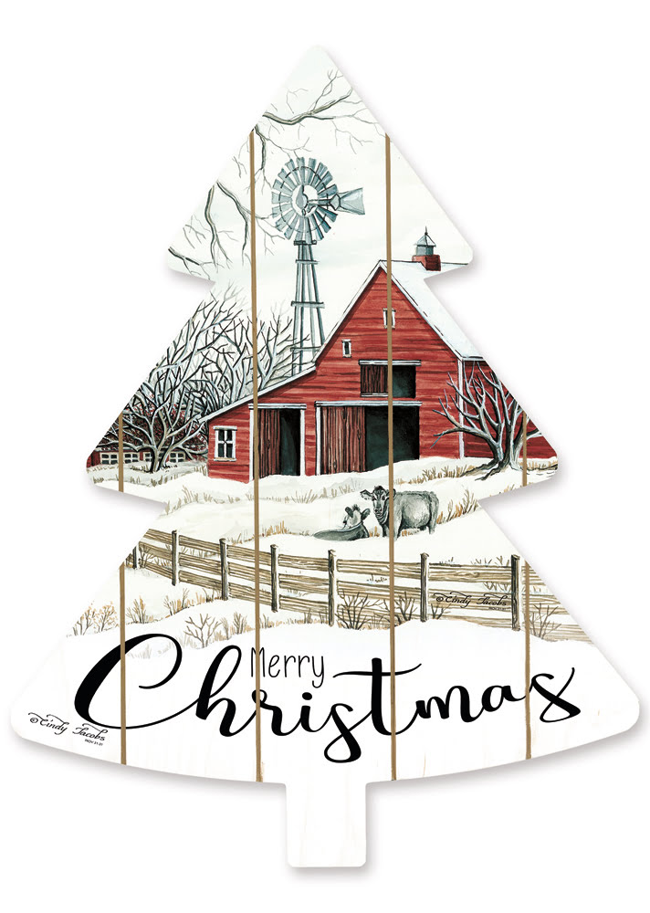 Cut Out Pallet Art – Barn Merry Christmas