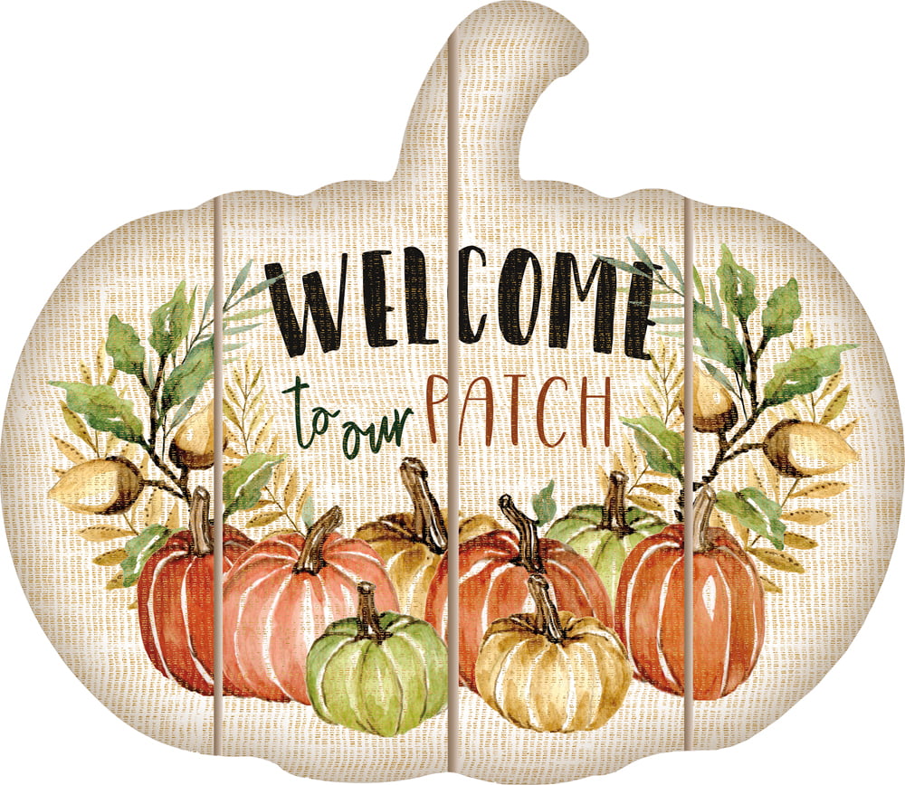 Cut Out Pallet Art – Welcome Pumpkin
