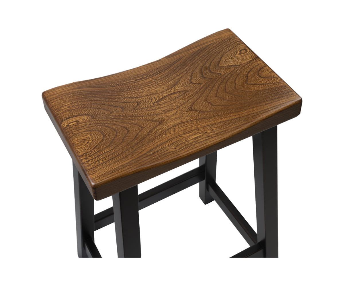 Urban Bar Stool with Maple Base and Elm Seat