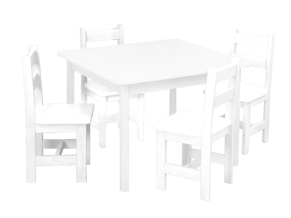 Child’s Real Wood Table & 4 Chairs Set