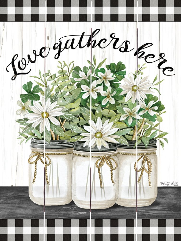 Wood Pallet Art – Love Gathers Here