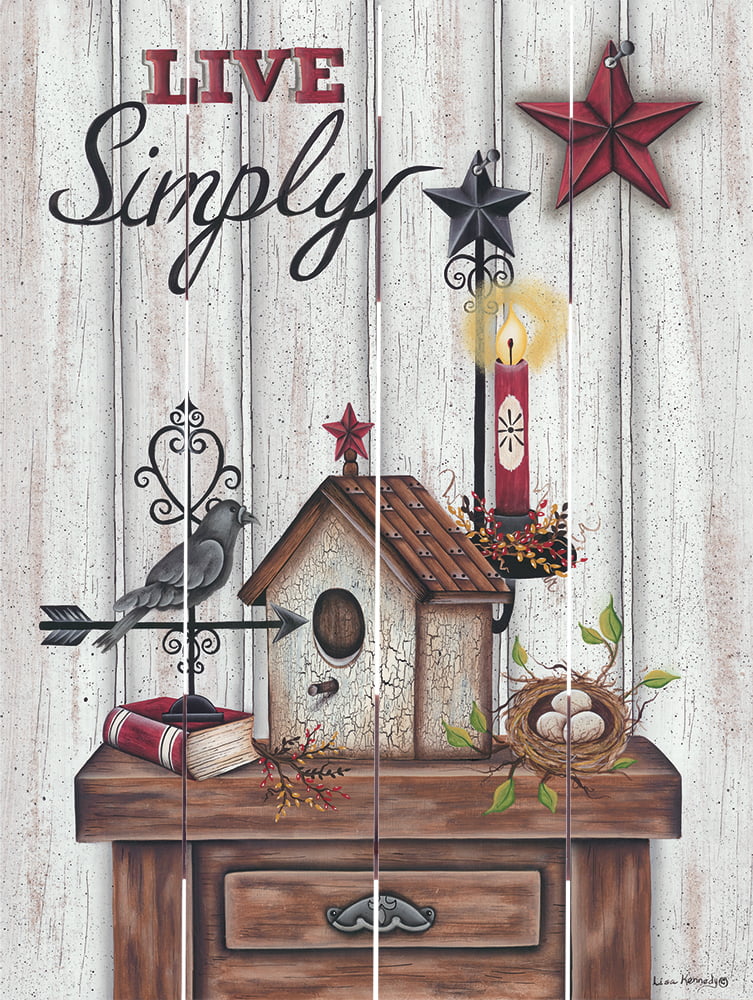 Wood Pallet Art – Live Simply – Birdhouse