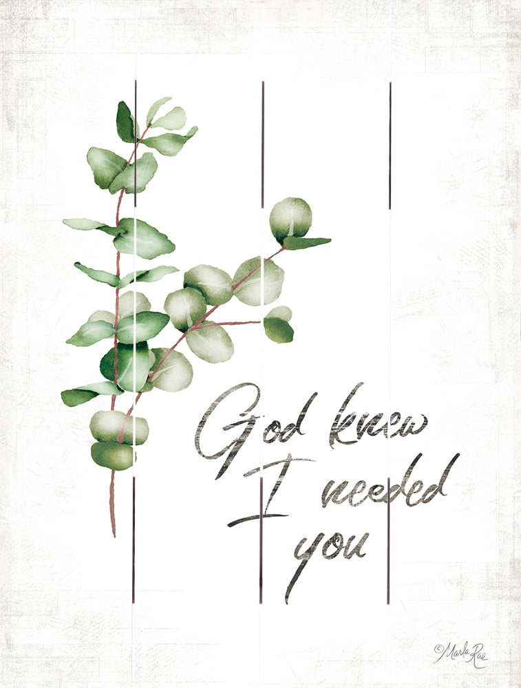 Wood Pallet Art – God Knew I Needed You