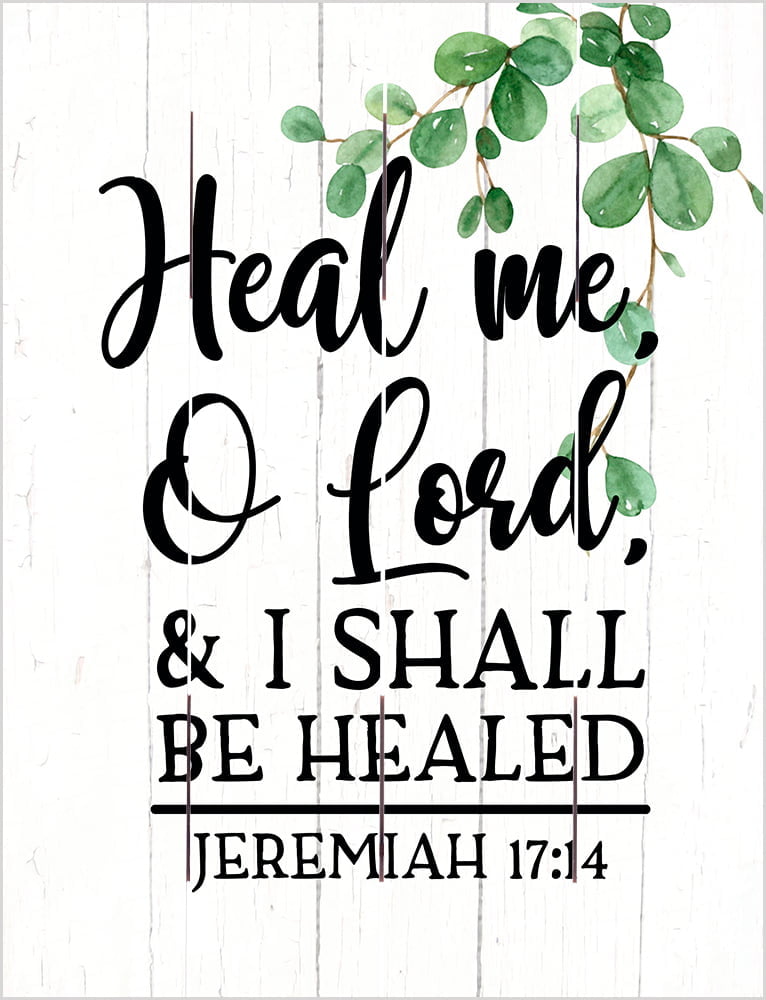 Wood Pallet Art – Heal me, O Lord & I Shall Be Healed