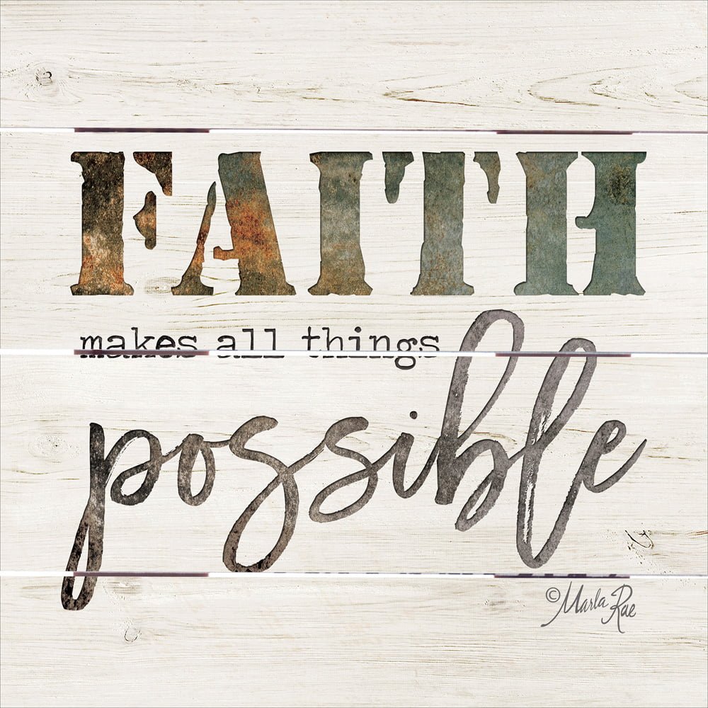 Wood Pallet Art –  Faith Makes All Things Possible
