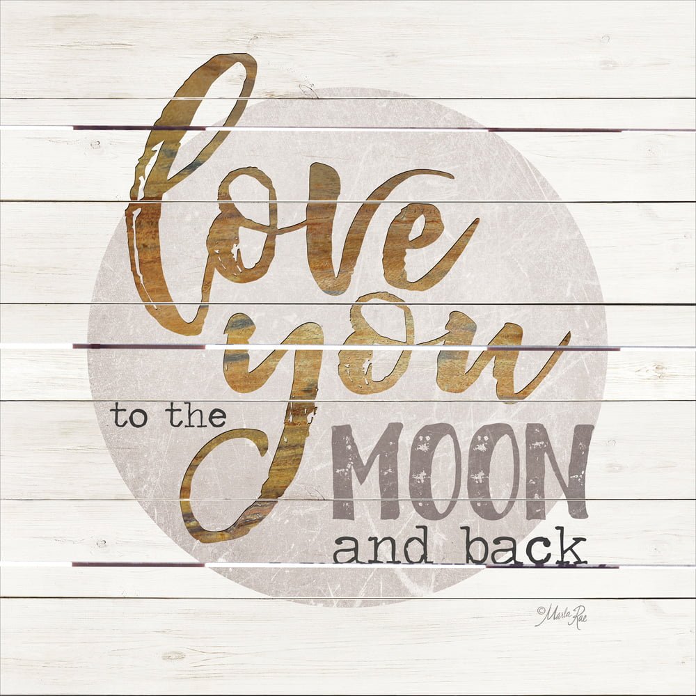 Wood Pallet Art –  Moon and Back