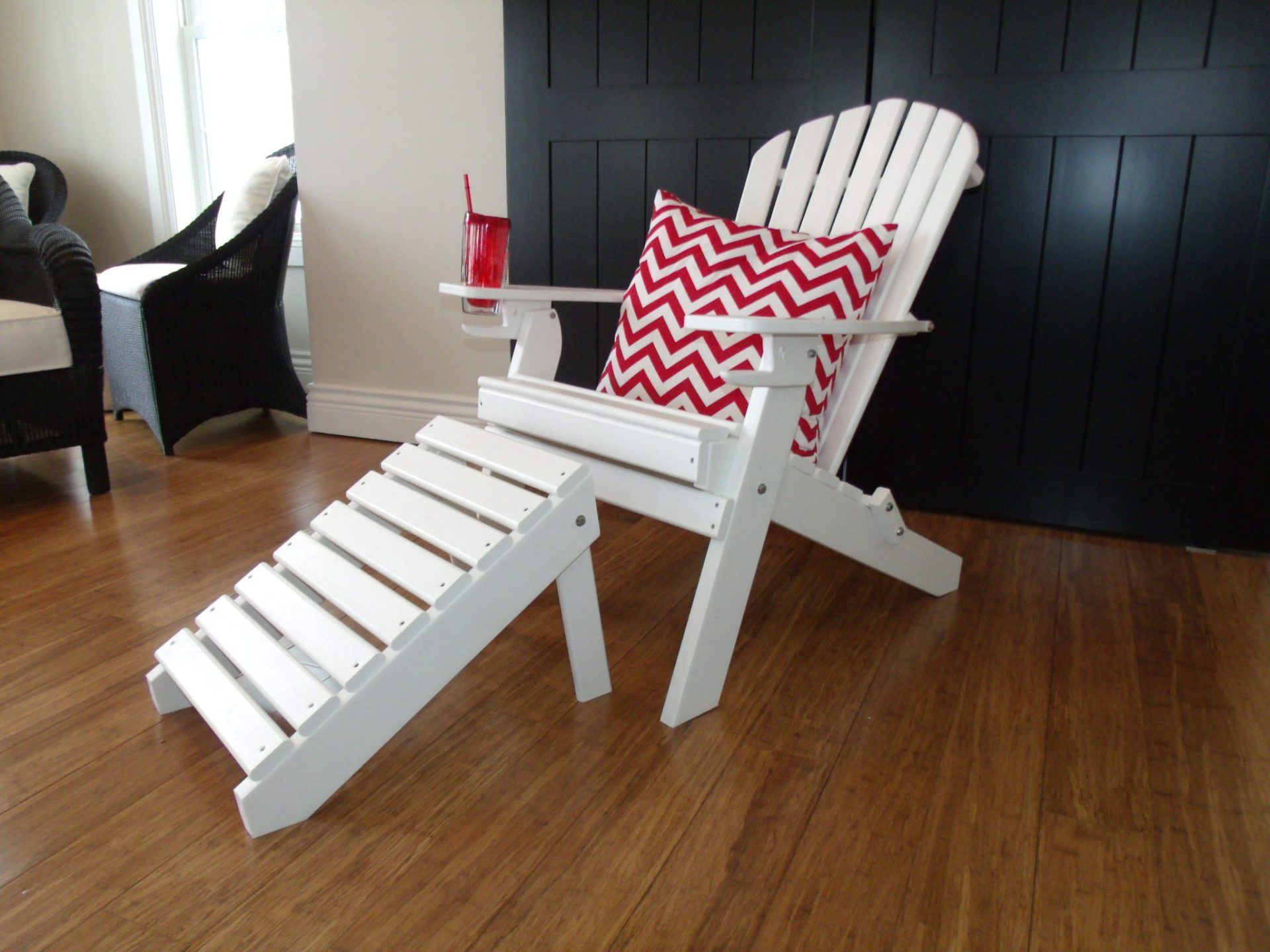 Basic 7 Slat Adirondack Chairs with 2 cup holders