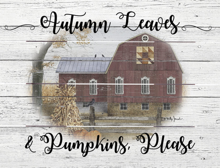 Wood Pallet Art -Autumn Leaves