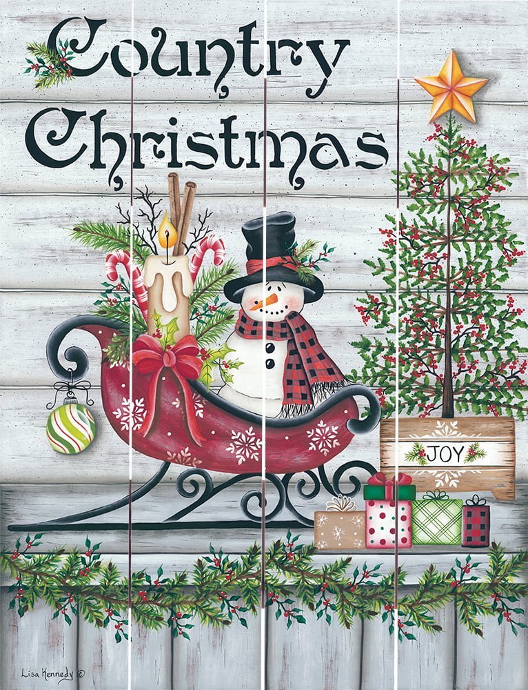 Wood Pallet Art – Country Christmas