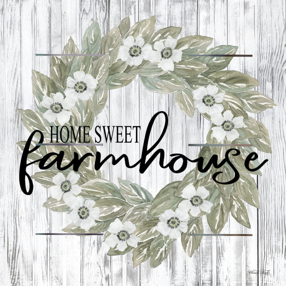 Wood Pallet Art – Home Sweet Farmhouse Wreath