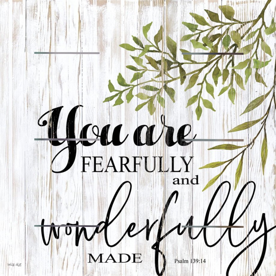 Wood Pallet Art – You are Fearfully and Wonderfully Made