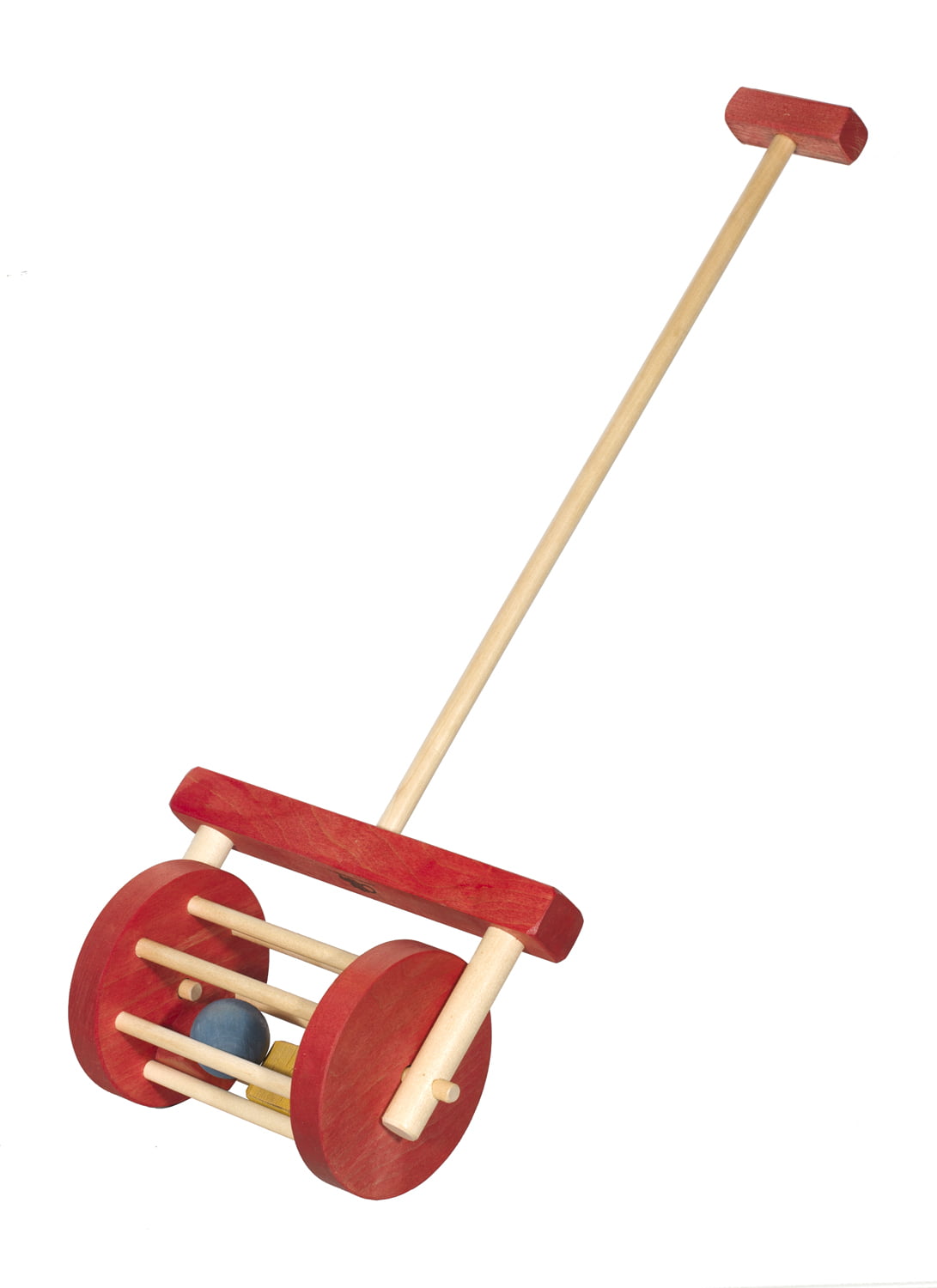 Child’s Wooden Maple and Walnut Block Roller