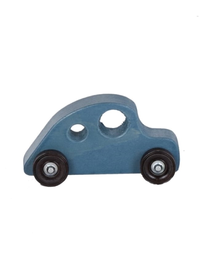 Retro Toys - Children's Wooden Car -VBlue