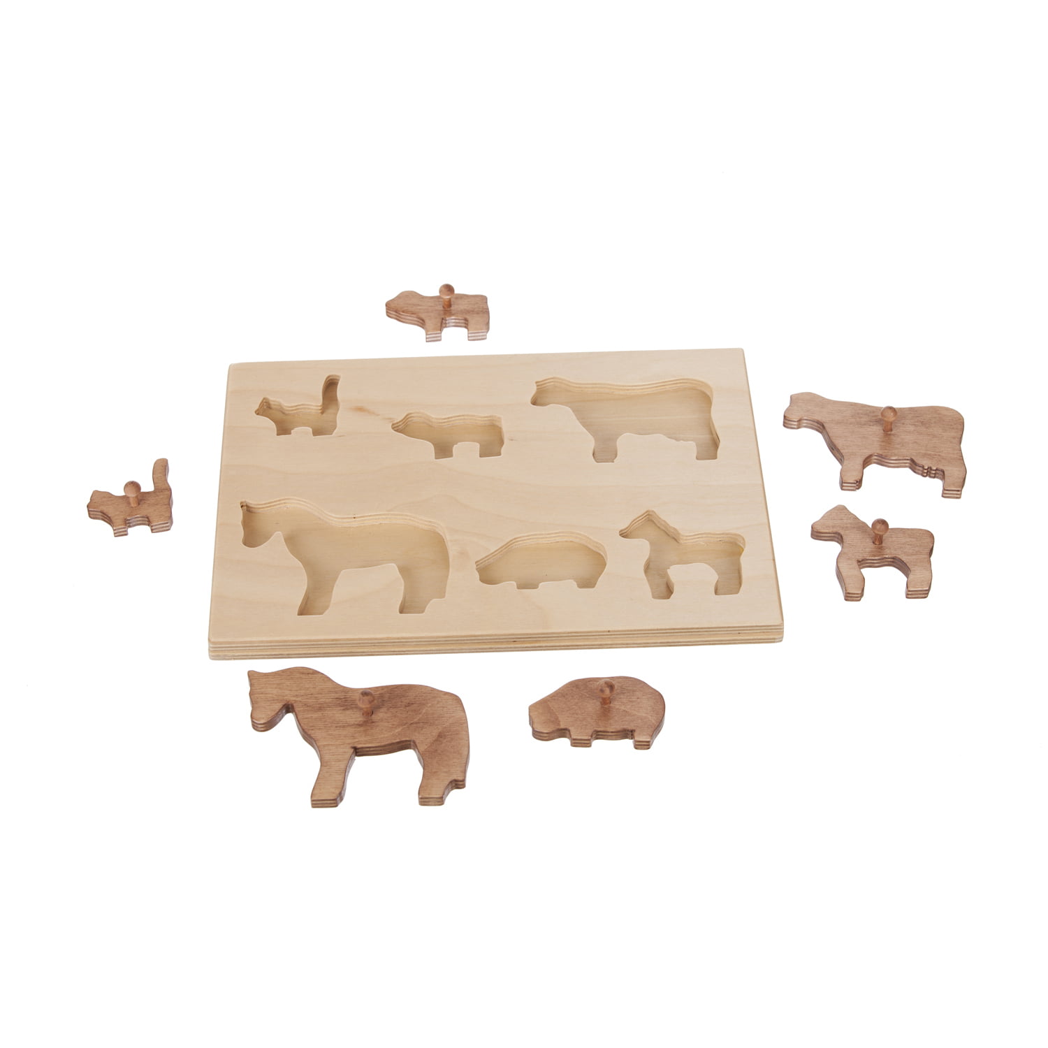 Children’s Wooden Farm Animal Puzzle Board