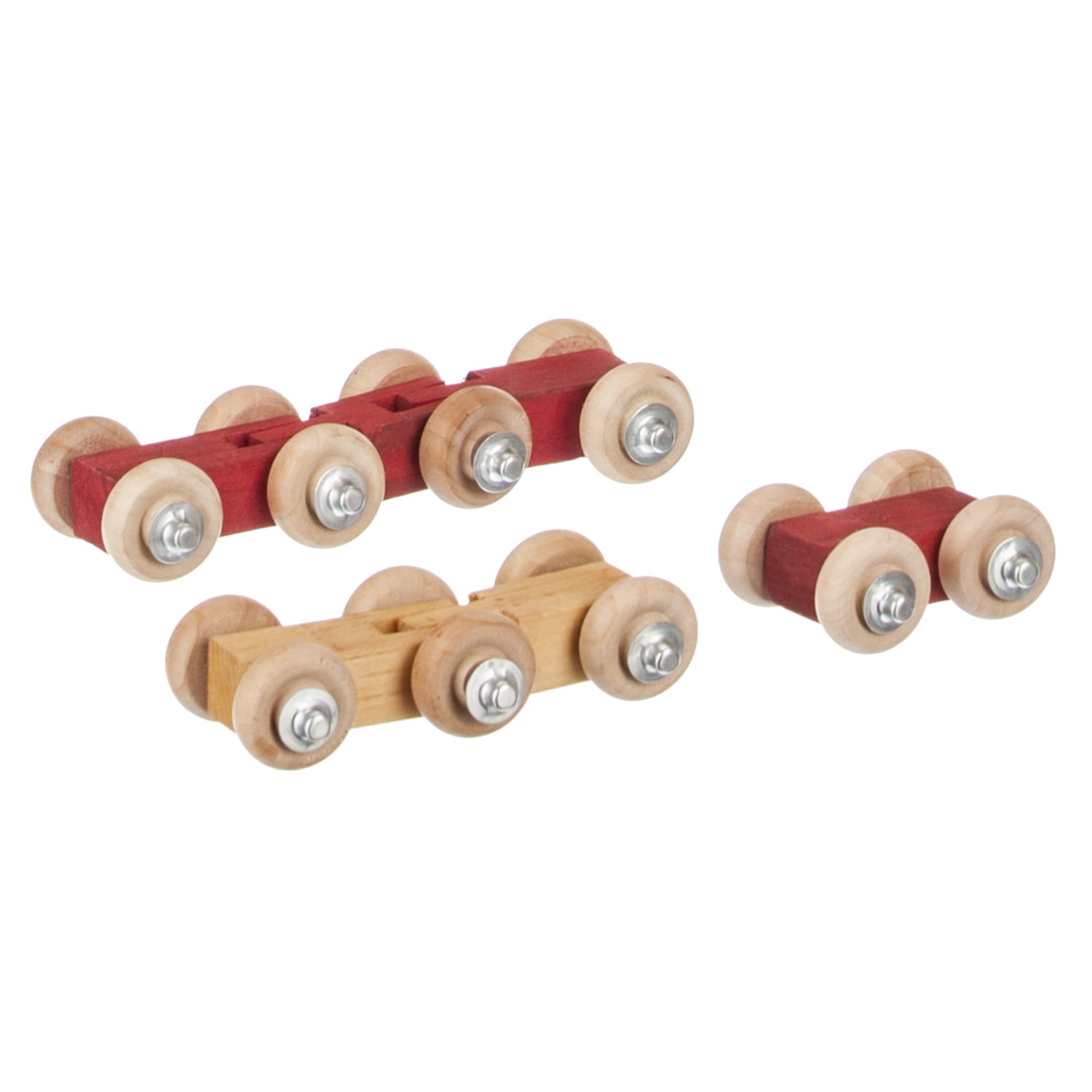 Wooden Train Roller Cars – 2 Pieces