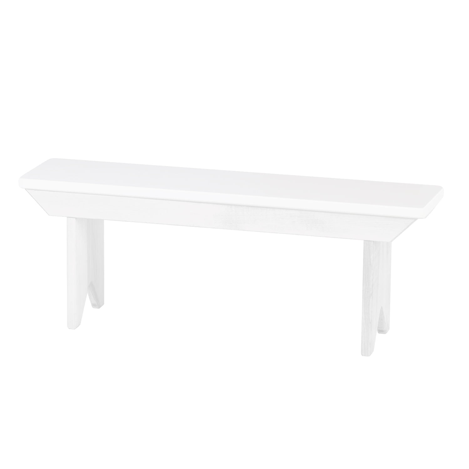 Child's Real Wood Bench - White