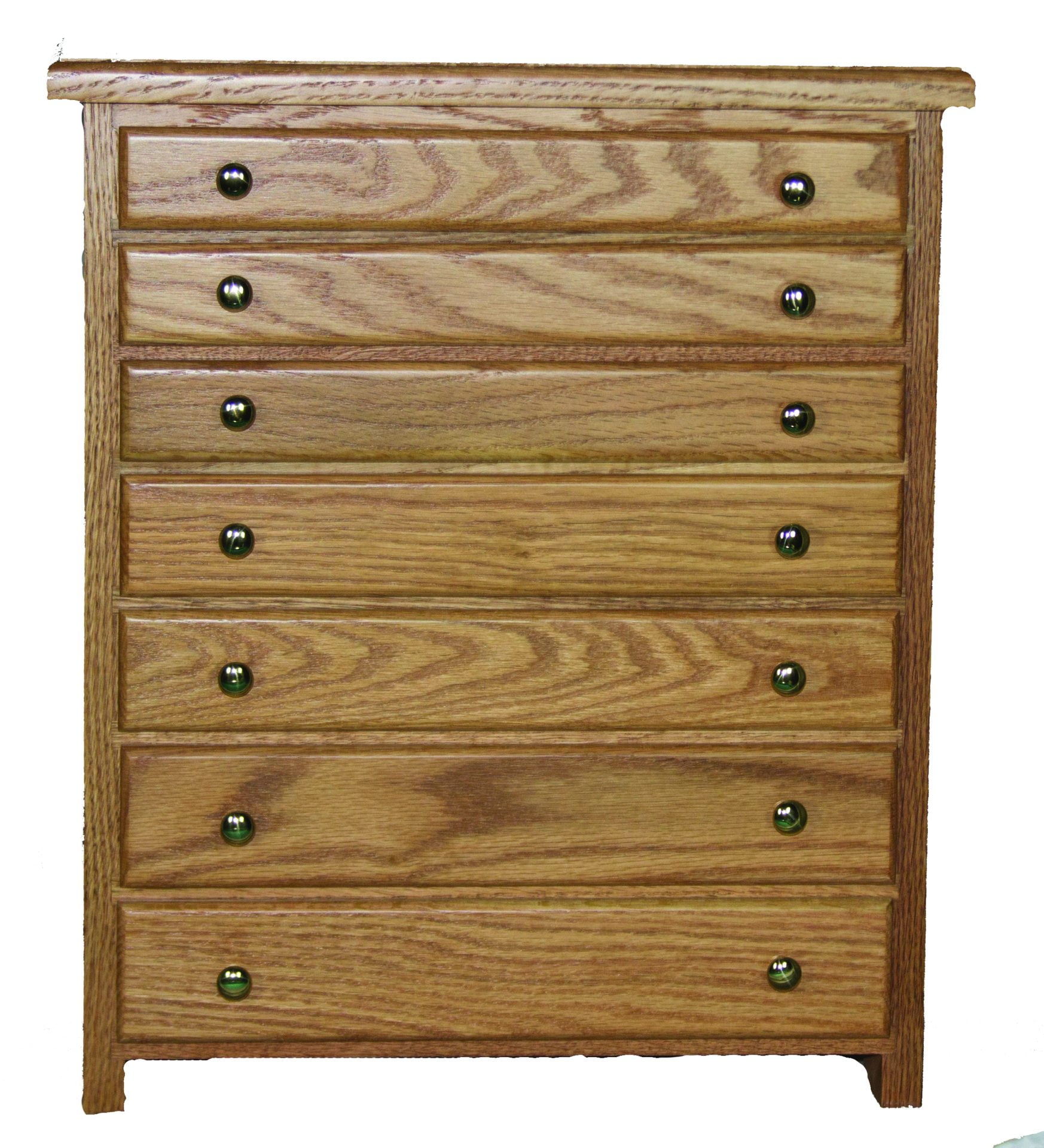 Oak 7 Drawer Jewelry Chest