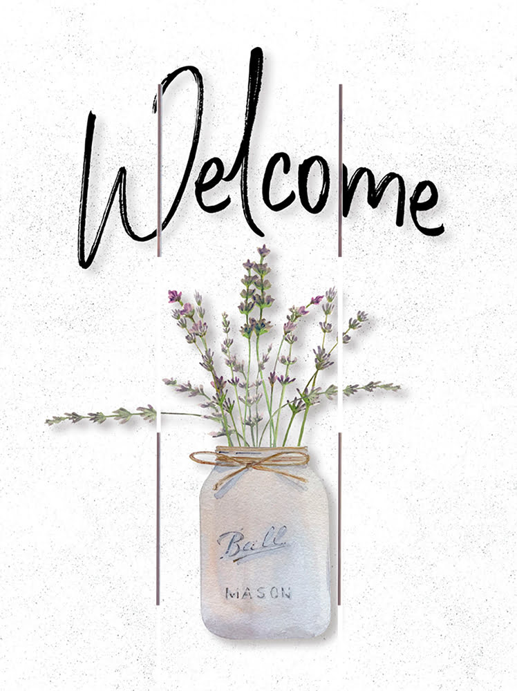 Wood Pallet Art – Welcome Mason Jar