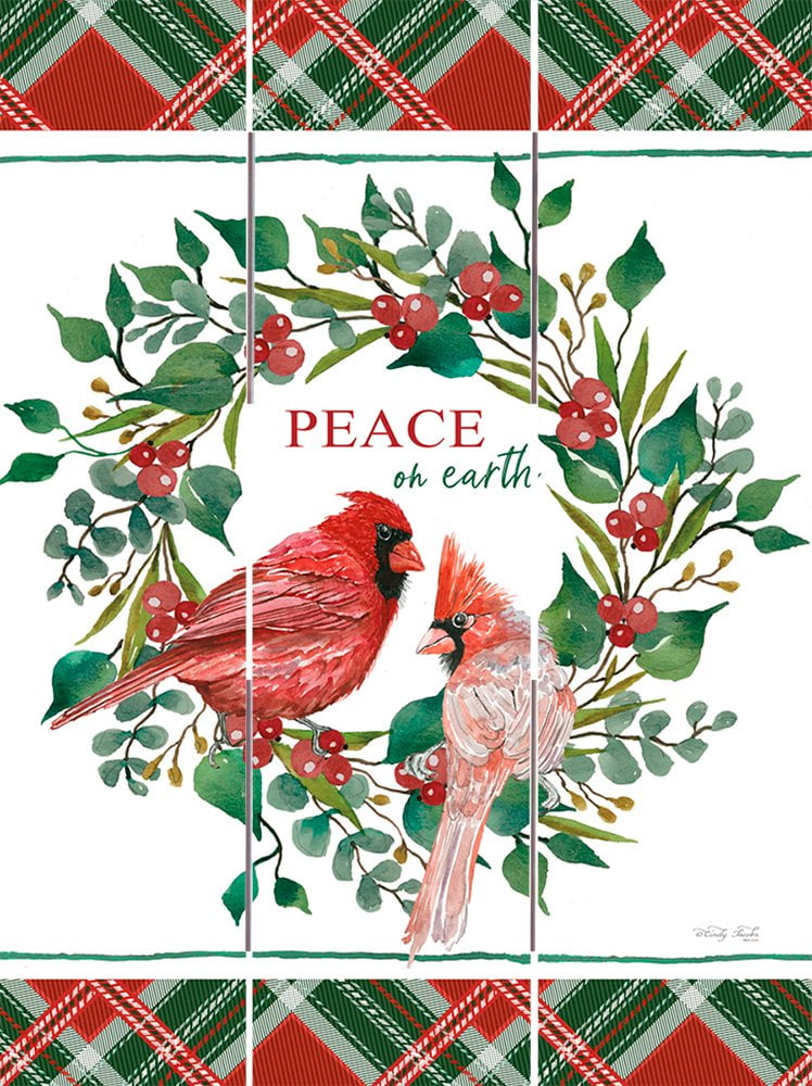 Wood Pallet Art – Peace on Eath Cardinals