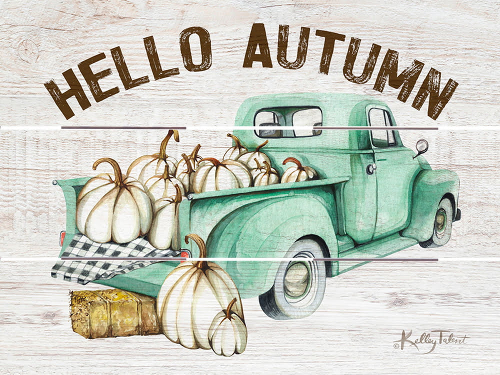 Wood Pallet Art – Hello Autumn Vintage Truck