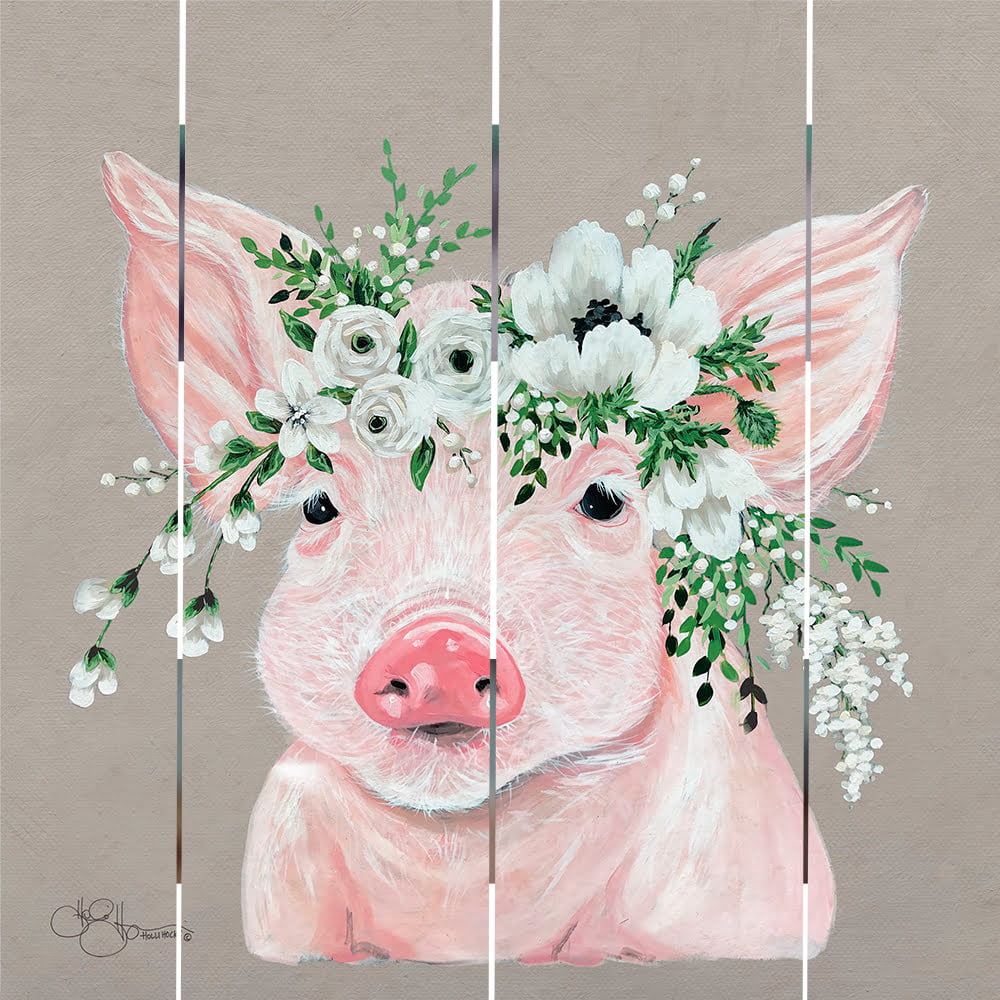 Wood Pallet Art – Poppy the Pig