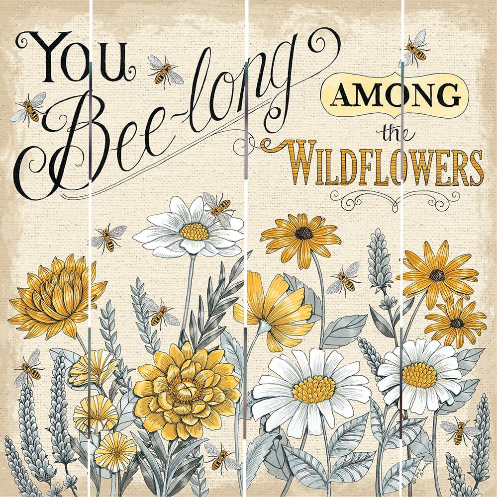 Wood Pallet Art – Among the Wildflowers