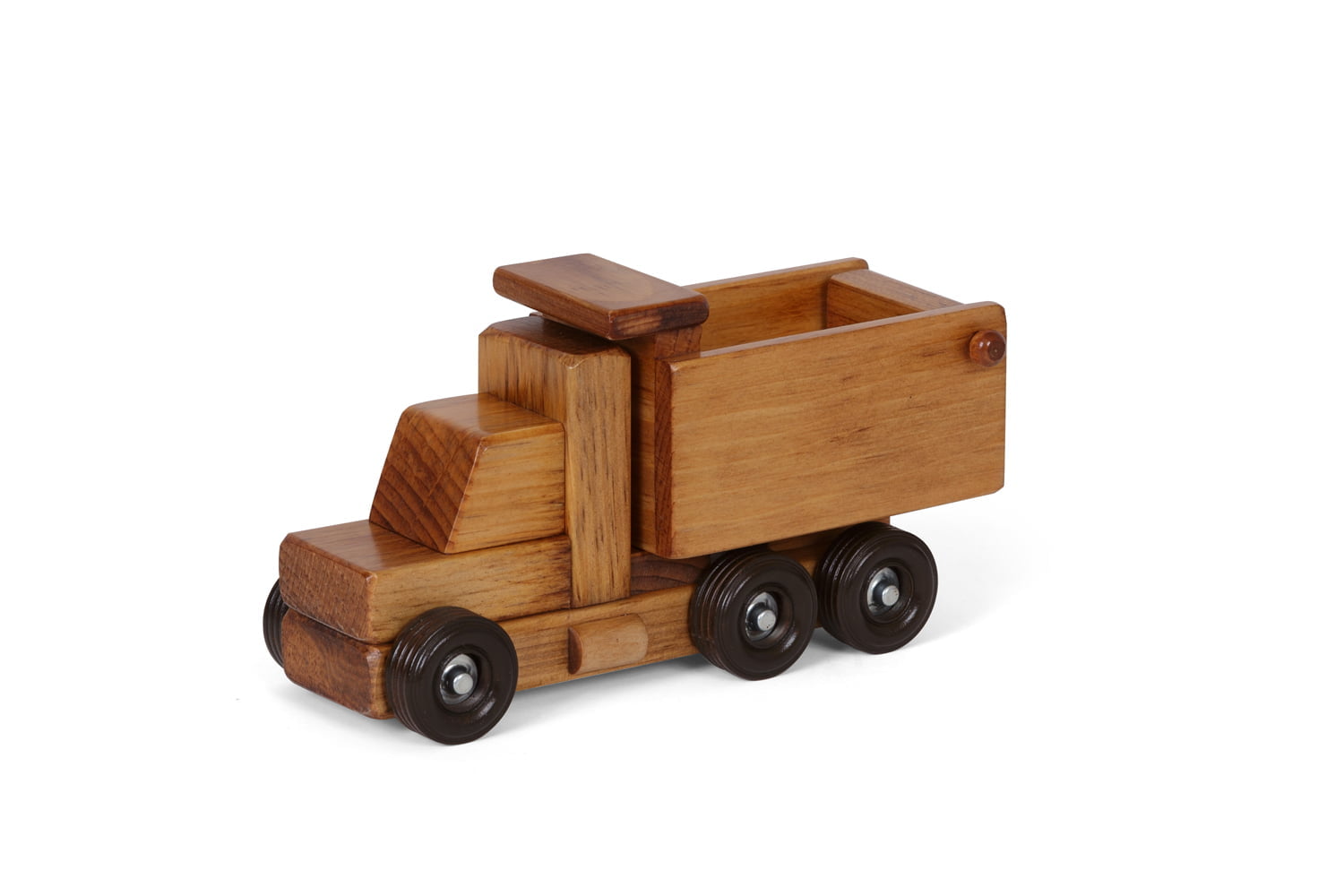 Wooden Working Dump Truck in Harvest Stain – Small