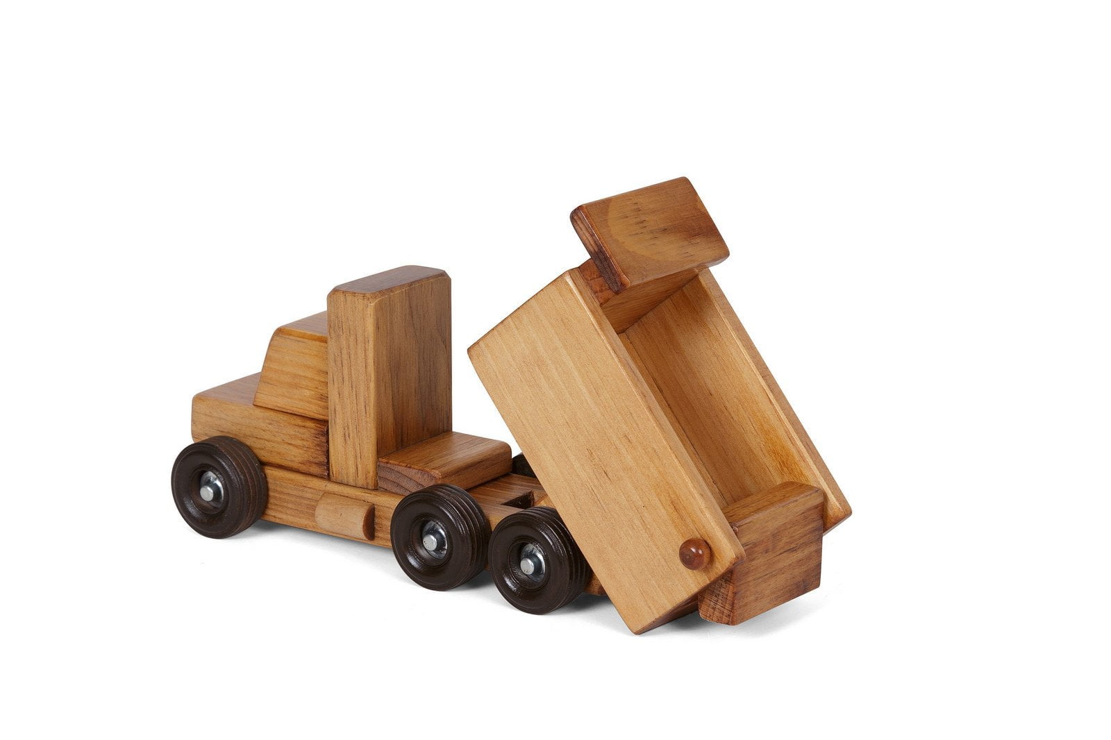 Wooden Working Dump Truck in Harvest Stain - Small