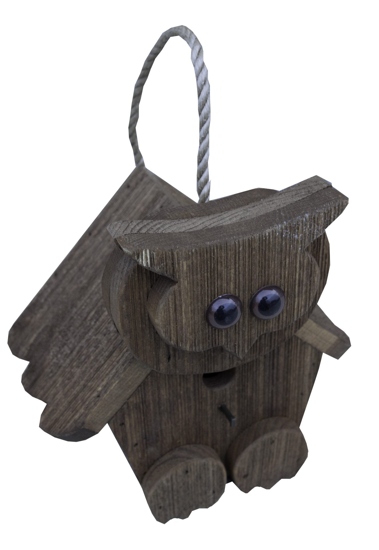 Rustic Barnwood Owl Birdhouse