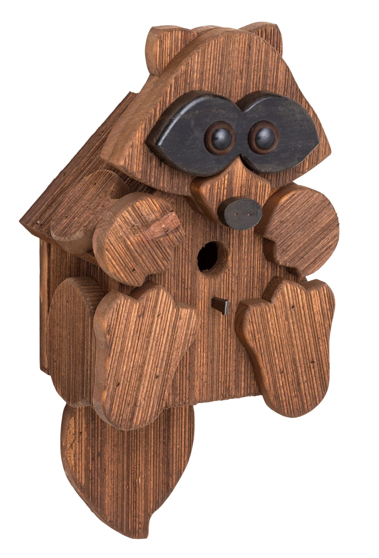 Rustic Barnwood Raccoon Birdhouse