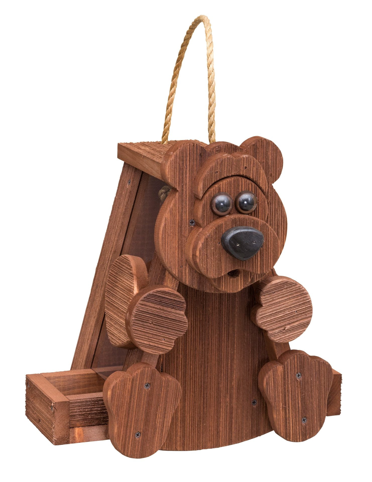 Rustic Barnwood BEAR Bird Feeder