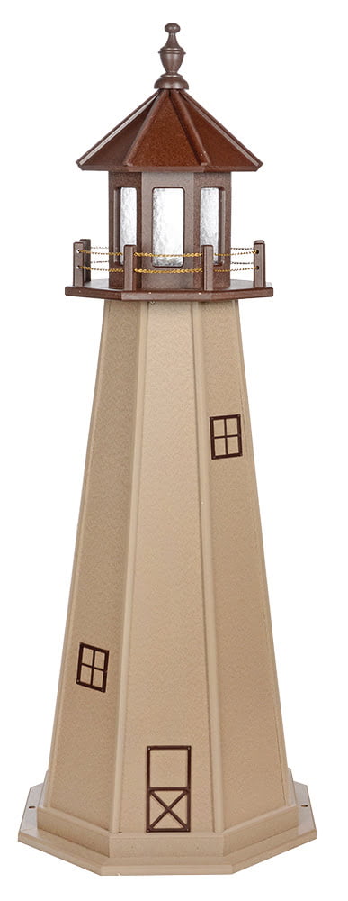 Cape Cod Poly Standard Lighthouse- Brown & WeatherWood