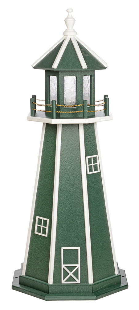 Poly Standard Lighthouse- Turf Green & White