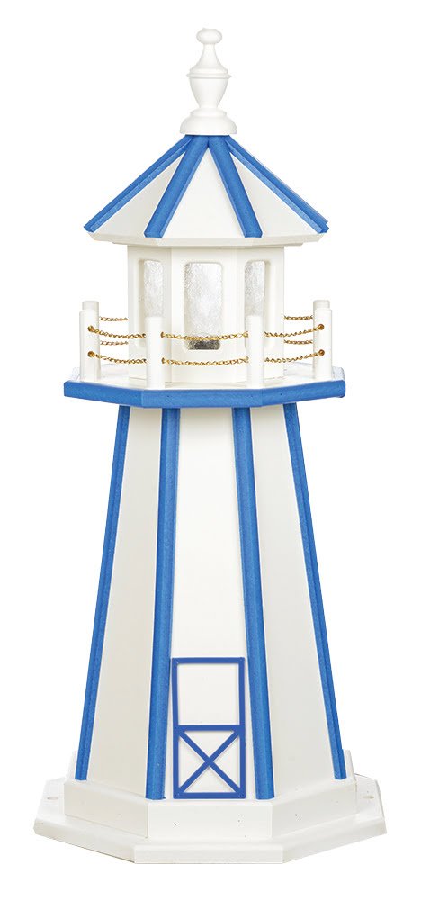Poly Standard Lighthouse- White & Bright Blue
