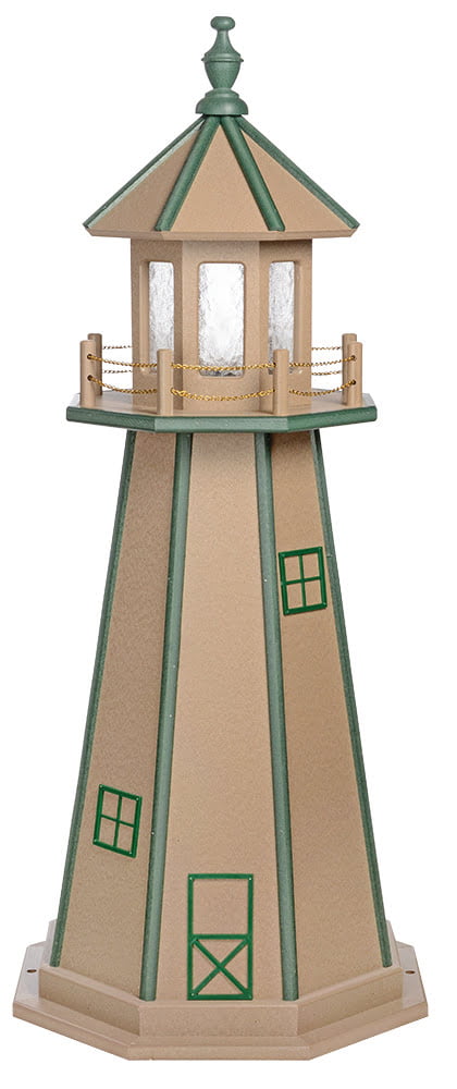 Poly Standard Lighthouse- WeatherWood & Turf Green