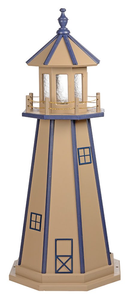 Poly Standard Lighthouse- WeatherWood & Patriot Blue