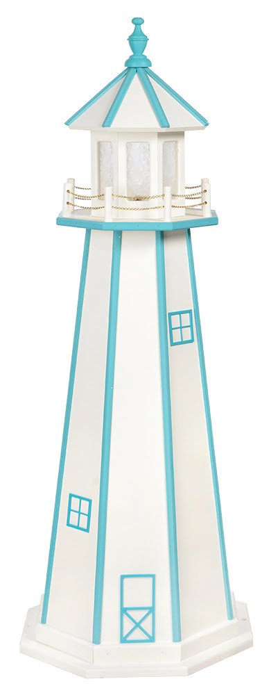 Poly Standard Lighthouse- White & Aruba Blue