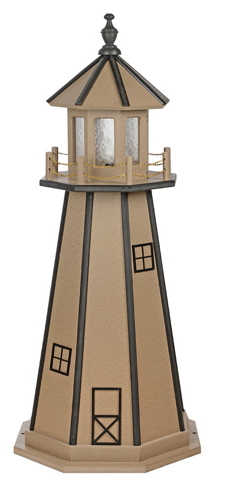 Poly Standard Lighthouse- WeatherWood & Black